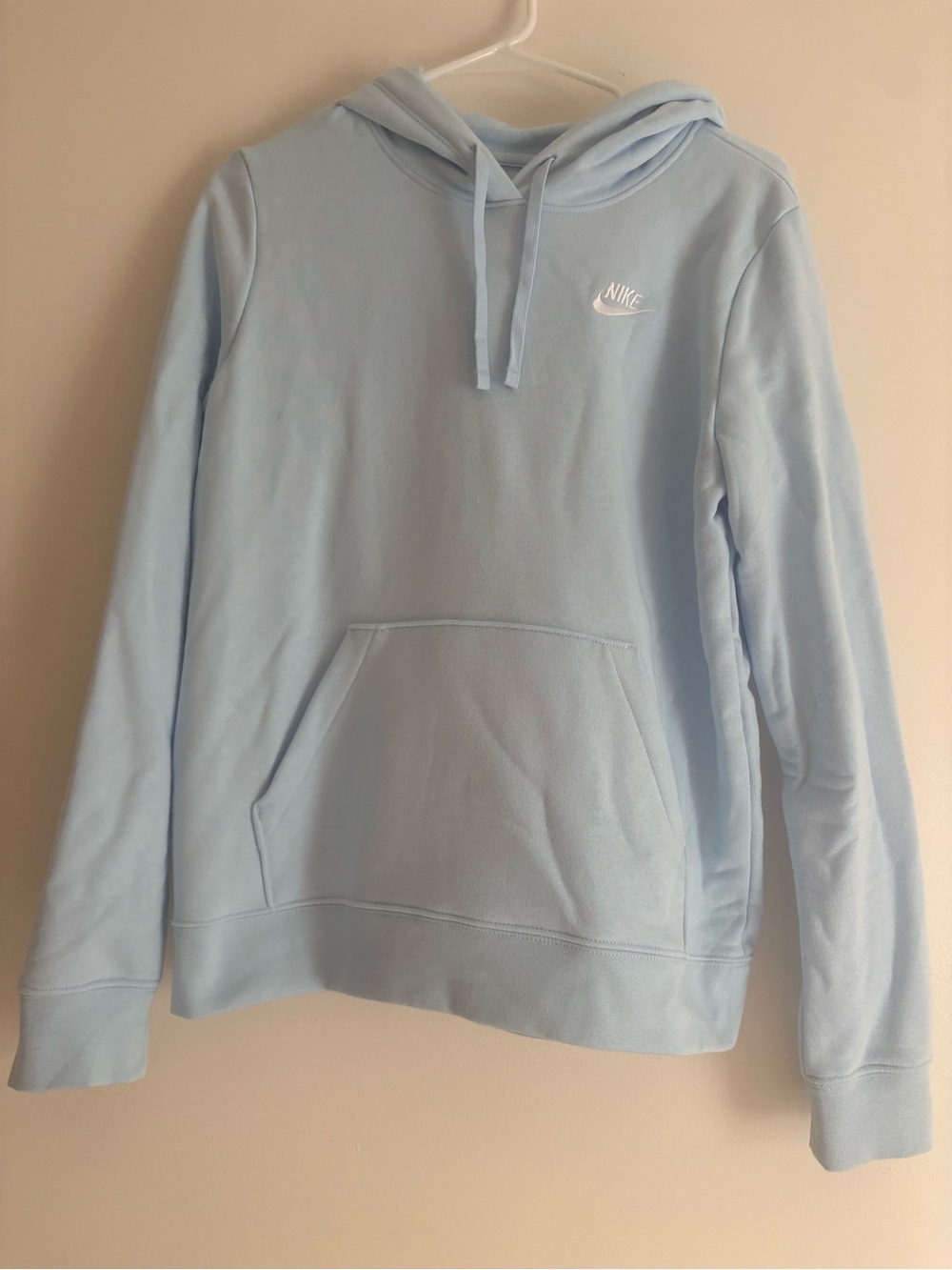 Nike Light Blue Pullover Hoodie with Front Pocket